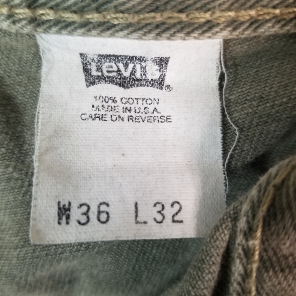 VTG Levis Silver Tab Men (36x32) Straight Loose Grey Jeans Y2K USA Distress (913 - Picture 13 of 16